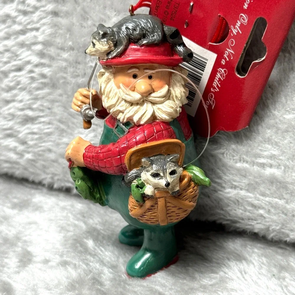 Fishing Christmas Ornaments‎ Dad Rustic Fish On Fishing Rules Raccoon Fisherman